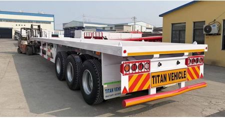 Tri Axle Semi Flatbed Trailer will be Shipped to Djibouti