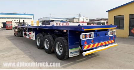 Heavy Duty Flatbed Trailer 3 Axle will be Sent to Djibouti