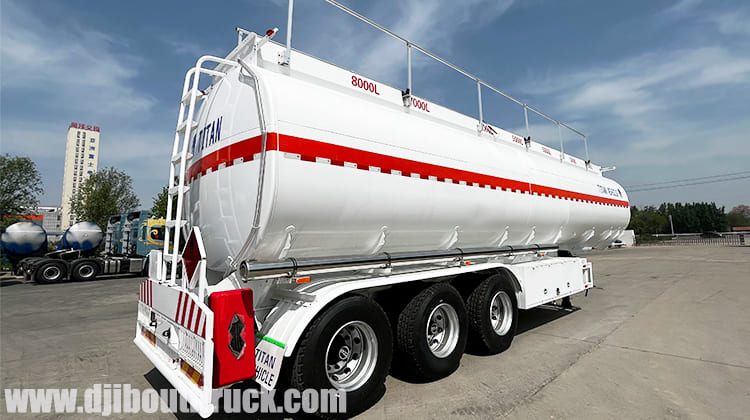 45000 Liters Diesel Fuel Tanker Trailer for Sale in Djibouti