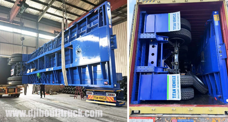 Heavy Duty Flatbed Trailer 3 Axle for Sale in Djibouti