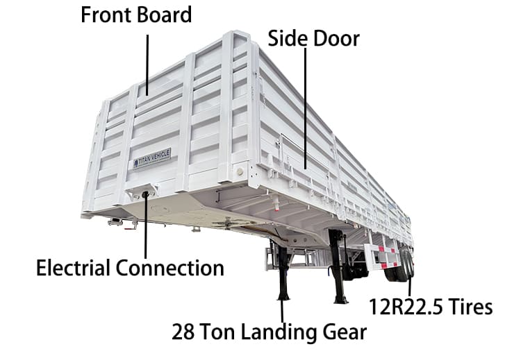 New Tri Axle Grain Trailers for Sale | Trailer with Drop Sides for Sale in Djibouti