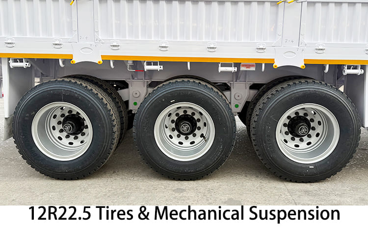 Tri Axle Fence Cargo Trailer | Fence Trailer for Sale in Djibouti