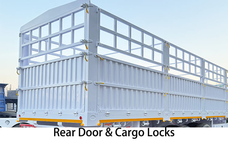 Tri Axle Fence Cargo Trailer | Fence Trailer for Sale in Djibouti