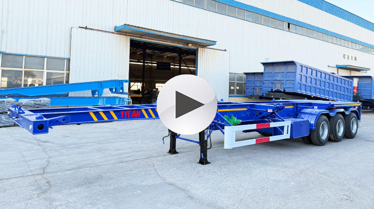 40Ft Shipping Container Trailer Chassis for Sale in Djibouti