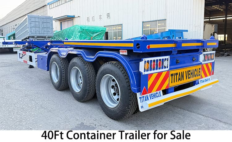 40Ft Shipping Container Trailer Chassis for Sale in Djibouti