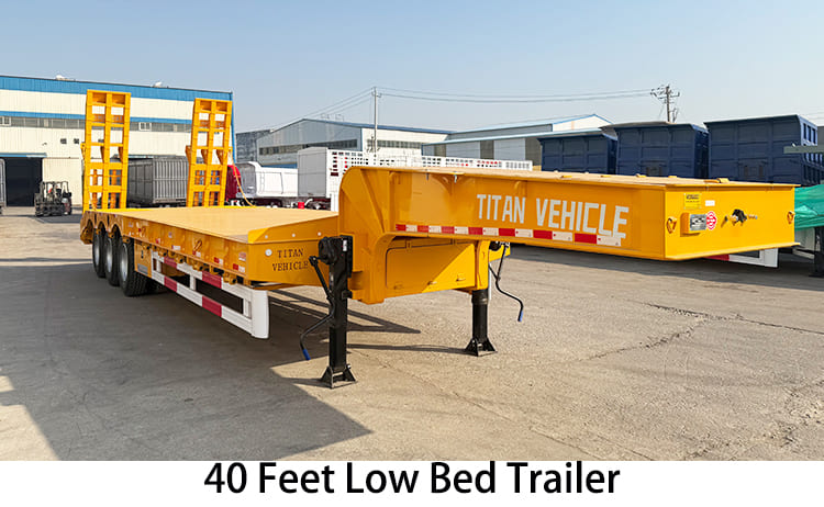 40 Feet Semi Low Bed Trailer for Sale in Djibouti