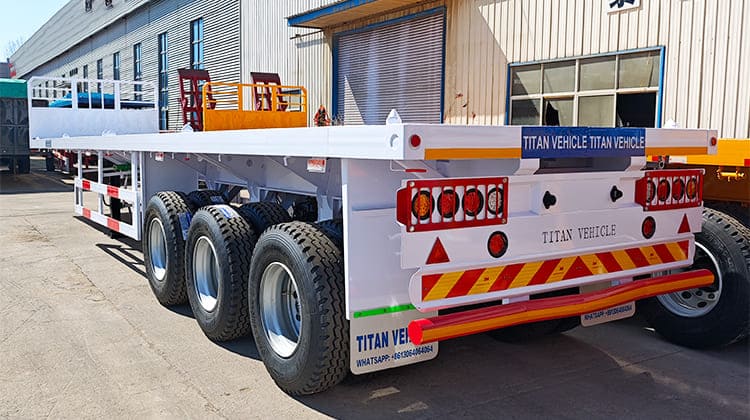 40 Feet Semi Truck Flatbed Trailer Price for Sale in Djibouti, Djobc