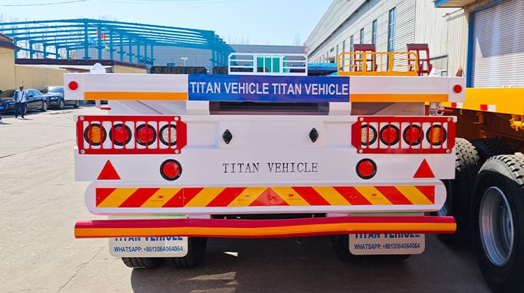 40 Feet Semi Truck Flatbed Trailer Price for Sale in Djibouti, Djobc