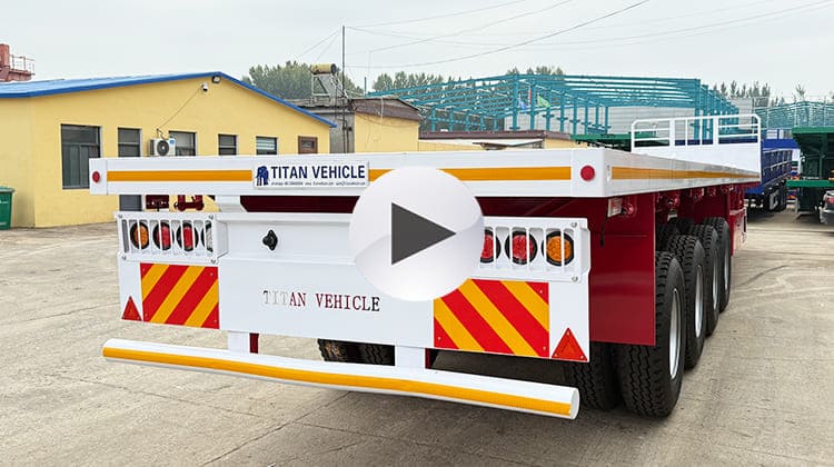 4 Axle Semi Flatbed Trailer Price for Sale in Djibouti Djtdj