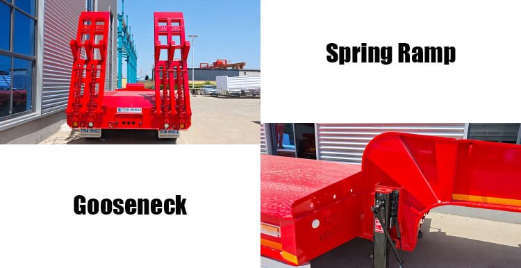 3 Axle Low Bed Truck Trailer Price for Sale in Djibouti